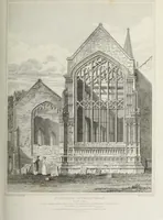 An illustration from The architectural antiquities of Great Britain, represented and illustrated in a series of views, elevations, plans, sections, and details, of various ancient English edifices : with historical and descriptive accounts of each (1807)