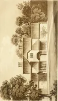 Picture 28 of 50 from Architectural designs for rustic cottages, picturesque dwellings, villas, &c. : with appropriate scenery, plans and descriptions : to which are prefixed, some critical observations on their style and character : and also of castles, abbies, and ancient English houses, concluding with practical remarks on building, and the causes of the dry rot (1807), leaf 80