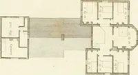 Picture 32 of 50 from Architectural designs for rustic cottages, picturesque dwellings, villas, &c. : with appropriate scenery, plans and descriptions : to which are prefixed, some critical observations on their style and character : and also of castles, abbies, and ancient English houses, concluding with practical remarks on building, and the causes of the dry rot (1807), leaf 86