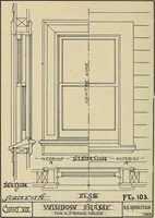 An illustration from Architectural drawing : a textbook that combines the parctical instructions and examples that the student needs, with the suggestive programs, supplementary problems, etc, required by the teacher, written by an architect of wide experience who has also taught the subject for years at Teachers' College, Columbia University, and Mechanics' Institute, New York (1920)