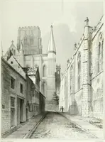 An illustration from Architectural illustrations and description of the cathedral church at Durham (1843)