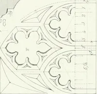 An illustration from Architectural illustrations and description of the cathedral church at Durham (1843)