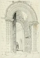 An illustration from Architectural illustrations and description of the cathedral church at Durham (1843)