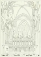 An illustration from Architectural illustrations and description of the cathedral church at Durham (1843)