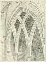 An illustration from Architectural illustrations and description of the cathedral church at Durham (1843)