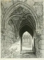 An illustration from Architectural illustrations and description of the cathedral church at Durham (1843)