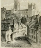 An illustration from Architectural illustrations and description of the cathedral church at Durham (1843)