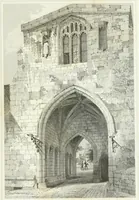 An illustration from Architectural illustrations and description of the cathedral church at Durham (1843)