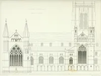 An illustration from Architectural illustrations and description of the cathedral church at Durham (1843)