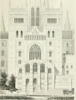 An illustration from Architectural illustrations and description of the cathedral church at Durham (1843)
