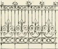 An illustration from Architectural iron and steel : and its application in the construction of buildings, including beams and girders in floor construction, rolled iron struts, wrought and cast-iron columns, fire-proof columns, column connections, cast-iron lintels, roof trusses, stairways, elevator enclosures, ornamental iron, floor lights, and skylights, vault lights, doors, and shutters, window guards and grilles, etc., etc., with specification of ironwork and selected papers in relation to ironwork, from a revision of the present law before the legislature affecting public interests in the city of New York, in so far as the same regulates the construction of buildings in said city, tables selected expressly for this work, of the properties of beams, channels, tees and angles, used as beams, struts and columns, weights of iron and steel bars, capacity of tanks, areas of circles, weights of circular and square cast-iron columns, weights of substances, tables of squares, cubes, etc., weights of sheet copper, brass and iron, etc (1892)