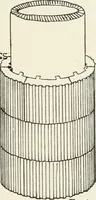 An illustration from Architectural iron and steel : and its application in the construction of buildings, including beams and girders in floor construction, rolled iron struts, wrought and cast-iron columns, fire-proof columns, column connections, cast-iron lintels, roof trusses, stairways, elevator enclosures, ornamental iron, floor lights, and skylights, vault lights, doors, and shutters, window guards and grilles, etc., etc., with specification of ironwork and selected papers in relation to ironwork, from a revision of the present law before the legislature affecting public interests in the city of New York, in so far as the same regulates the construction of buildings in said city, tables selected expressly for this work, of the properties of beams, channels, tees and angles, used as beams, struts and columns, weights of iron and steel bars, capacity of tanks, areas of circles, weights of circular and square cast-iron columns, weights of substances, tables of squares, cubes, etc., weights of sheet copper, brass and iron, etc (1892)