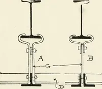 Picture 60 of 91 from Architectural iron and steel : and its application in the construction of buildings, including beams and girders in floor construction, rolled iron struts, wrought and cast-iron columns, fire-proof columns, column connections, cast-iron lintels, roof trusses, stairways, elevator enclosures, ornamental iron, floor lights, and skylights, vault lights, doors, and shutters, window guards and grilles, etc., etc., with specification of ironwork and selected papers in relation to ironwork, from a revision of the present law before the legislature affecting public interests in the city of New York, in so far as the same regulates the construction of buildings in said city, tables selected expressly for this work, of the properties of beams, channels, tees and angles, used as beams, struts and columns, weights of iron and steel bars, capacity of tanks, areas of circles, weights of circular and square cast-iron columns, weights of substances, tables of squares, cubes, etc., weights of sheet copper, brass and iron, etc (1892), leaf 146