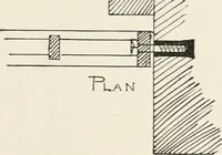 An illustration from Architectural iron and steel : and its application in the construction of buildings, including beams and girders in floor construction, rolled iron struts, wrought and cast-iron columns, fire-proof columns, column connections, cast-iron lintels, roof trusses, stairways, elevator enclosures, ornamental iron, floor lights, and skylights, vault lights, doors, and shutters, window guards and grilles, etc., etc., with specification of ironwork and selected papers in relation to ironwork, from a revision of the present law before the legislature affecting public interests in the city of New York, in so far as the same regulates the construction of buildings in said city, tables selected expressly for this work, of the properties of beams, channels, tees and angles, used as beams, struts and columns, weights of iron and steel bars, capacity of tanks, areas of circles, weights of circular and square cast-iron columns, weights of substances, tables of squares, cubes, etc., weights of sheet copper, brass and iron, etc (1892)