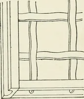 An illustration from Architectural iron and steel : and its application in the construction of buildings, including beams and girders in floor construction, rolled iron struts, wrought and cast-iron columns, fire-proof columns, column connections, cast-iron lintels, roof trusses, stairways, elevator enclosures, ornamental iron, floor lights, and skylights, vault lights, doors, and shutters, window guards and grilles, etc., etc., with specification of ironwork and selected papers in relation to ironwork, from a revision of the present law before the legislature affecting public interests in the city of New York, in so far as the same regulates the construction of buildings in said city, tables selected expressly for this work, of the properties of beams, channels, tees and angles, used as beams, struts and columns, weights of iron and steel bars, capacity of tanks, areas of circles, weights of circular and square cast-iron columns, weights of substances, tables of squares, cubes, etc., weights of sheet copper, brass and iron, etc (1892)