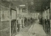 Picture 89 of 91 from Architectural iron and steel : and its application in the construction of buildings, including beams and girders in floor construction, rolled iron struts, wrought and cast-iron columns, fire-proof columns, column connections, cast-iron lintels, roof trusses, stairways, elevator enclosures, ornamental iron, floor lights, and skylights, vault lights, doors, and shutters, window guards and grilles, etc., etc., with specification of ironwork and selected papers in relation to ironwork, from a revision of the present law before the legislature affecting public interests in the city of New York, in so far as the same regulates the construction of buildings in said city, tables selected expressly for this work, of the properties of beams, channels, tees and angles, used as beams, struts and columns, weights of iron and steel bars, capacity of tanks, areas of circles, weights of circular and square cast-iron columns, weights of substances, tables of squares, cubes, etc., weights of sheet copper, brass and iron, etc (1892), leaf 235