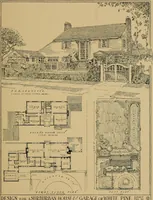 An illustration from An Architectural monograph on a suburban house and garage; competitive drawings; with report on the jury of architects, (1916)