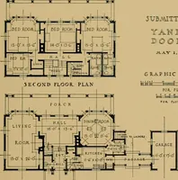 Picture 18 of 32 from An Architectural monograph on a suburban house and garage; competitive drawings; with report on the jury of architects, (1916), leaf 16