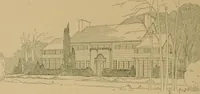 An illustration from An Architectural monograph on a suburban house and garage; competitive drawings; with report on the jury of architects, (1916)