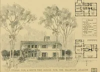 Picture 9 of 46 from An architectural monograph on a white pine house for the vacation season; competitive drawings, with report of the jury of architects. (1918), leaf 11