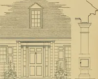 An illustration from An architectural monograph on a white pine house for the vacation season; competitive drawings, with report of the jury of architects. (1918)