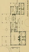 An illustration from An architectural monograph on a white pine house for the vacation season; competitive drawings, with report of the jury of architects. (1918)