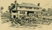 An illustration from An architectural monograph on a white pine house for the vacation season; competitive drawings, with report of the jury of architects. (1918)