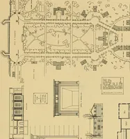 An illustration from An Architectural monograph on a community center building to be built of white pine. (1919)