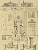 An illustration from An Architectural monograph on a community center building to be built of white pine. (1919)