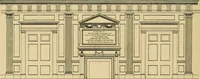 An illustration from An Architectural monograph on a community center building to be built of white pine. (1919)