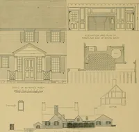 An illustration from An Architectural monograph on a roadside tavern to be built of white pine; (1920)