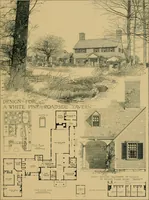 An illustration from An Architectural monograph on a roadside tavern to be built of white pine; (1920)