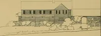 An illustration from An Architectural monograph on a roadside tavern to be built of white pine; (1920)