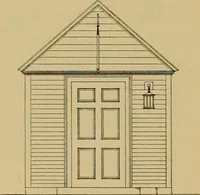 An illustration from An Architectural monograph on a roadside tavern to be built of white pine; (1920)
