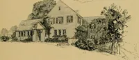 An illustration from An Architectural monograph on a roadside tavern to be built of white pine; (1920)