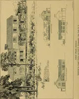 An illustration from An Architectural monograph on a roadside tavern to be built of white pine; (1920)