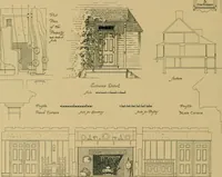 An illustration from An Architectural monograph on a roadside tavern to be built of white pine; (1920)