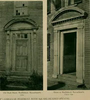 An illustration from An architectural monograph devoted to a comparative study of a group of early American doorways, (1921)