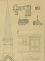 An illustration from An architectural monograph on a country church & Sunday school building with the minister’s residence, to be built of white pine; (1922)