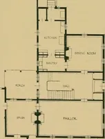 An illustration from An architectural monograph on a country church & Sunday school building with the minister’s residence, to be built of white pine; (1922)