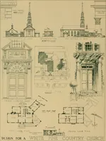 Picture 24 of 46 from An architectural monograph on a country church & Sunday school building with the minister’s residence, to be built of white pine; (1922), leaf 15