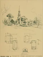 Picture 25 of 46 from An architectural monograph on a country church & Sunday school building with the minister’s residence, to be built of white pine; (1922), leaf 16