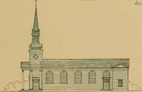 An illustration from An architectural monograph on a country church & Sunday school building with the minister’s residence, to be built of white pine; (1922)