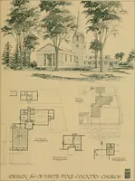 Picture 32 of 46 from An architectural monograph on a country church & Sunday school building with the minister’s residence, to be built of white pine; (1922), leaf 20