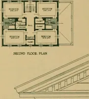 Picture 37 of 46 from An architectural monograph on a country church & Sunday school building with the minister’s residence, to be built of white pine; (1922), leaf 21