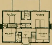 Picture 40 of 46 from An architectural monograph on a country church & Sunday school building with the minister’s residence, to be built of white pine; (1922), leaf 23