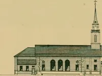 An illustration from An architectural monograph on a country church & Sunday school building with the minister’s residence, to be built of white pine; (1922)