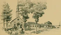 An illustration from An architectural monograph on a country church & Sunday school building with the minister’s residence, to be built of white pine; (1922)