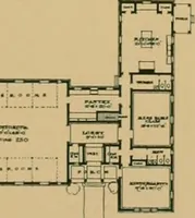 An illustration from An architectural monograph on a country church & Sunday school building with the minister’s residence, to be built of white pine; (1922)