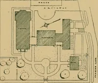 An illustration from An architectural monograph on a country church & Sunday school building with the minister’s residence, to be built of white pine; (1922)